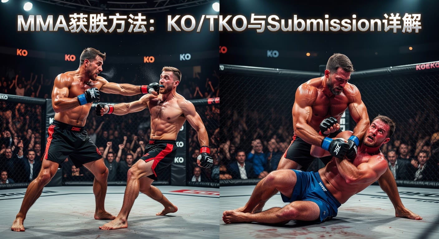 MMA方法：KO/TKO 与 Submission 胜负解析